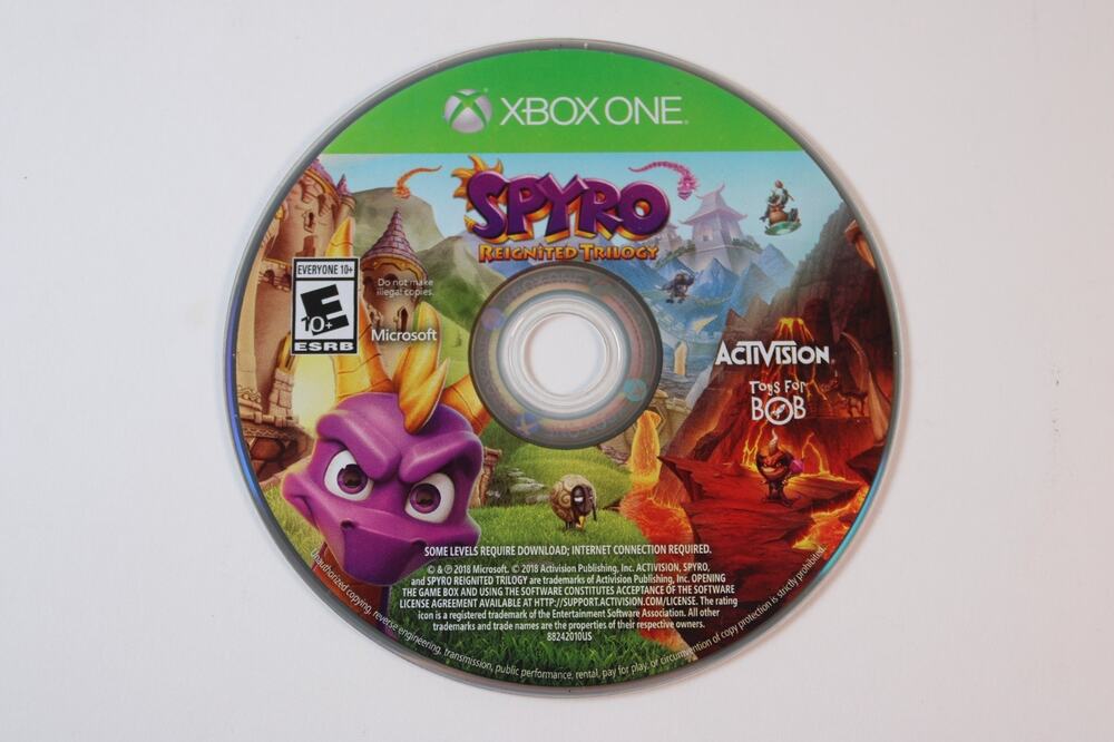 Spyro Reignited Trilogy (Microsoft Xbox One) Game Only, tested/works
